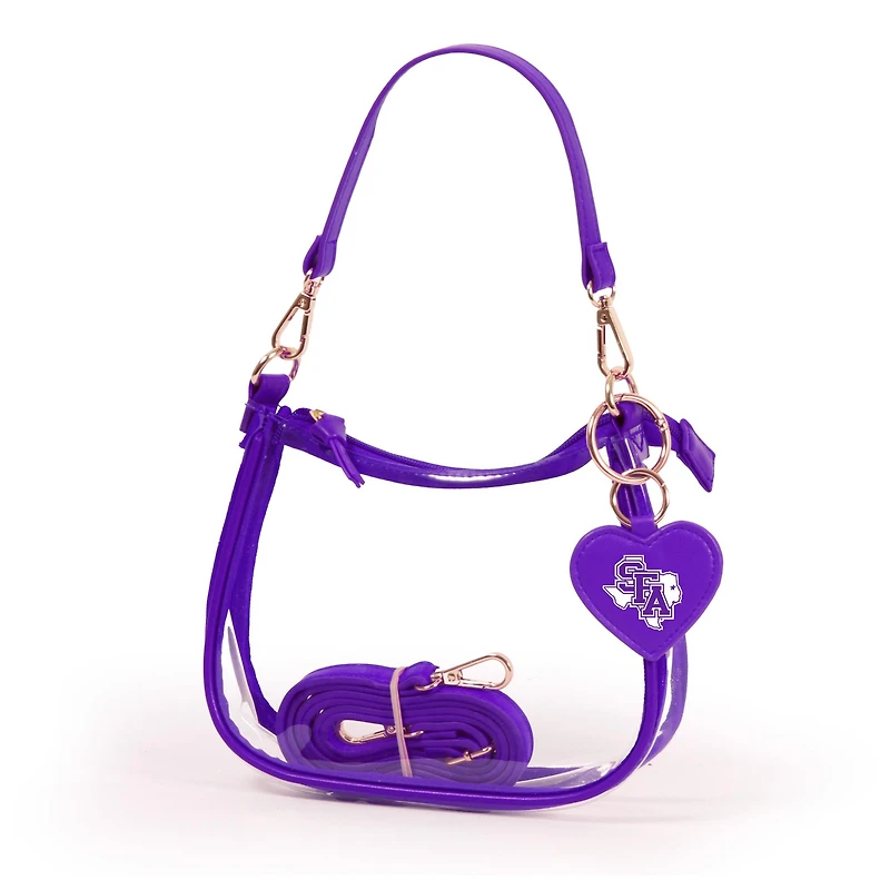 Stephen F Austin Lumberjacks Clara Purse with Heart Charm