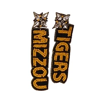 Missouri Tigers Beaded Earrings