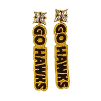 Iowa Hawkeyes Beaded Earrings