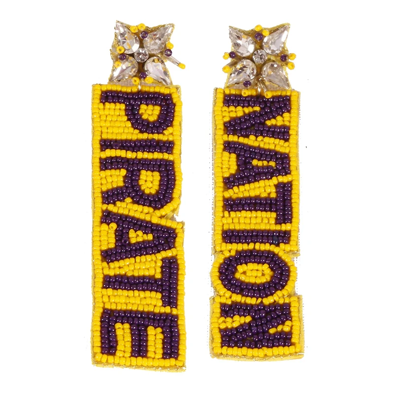 ECU Pirates Beaded Earrings