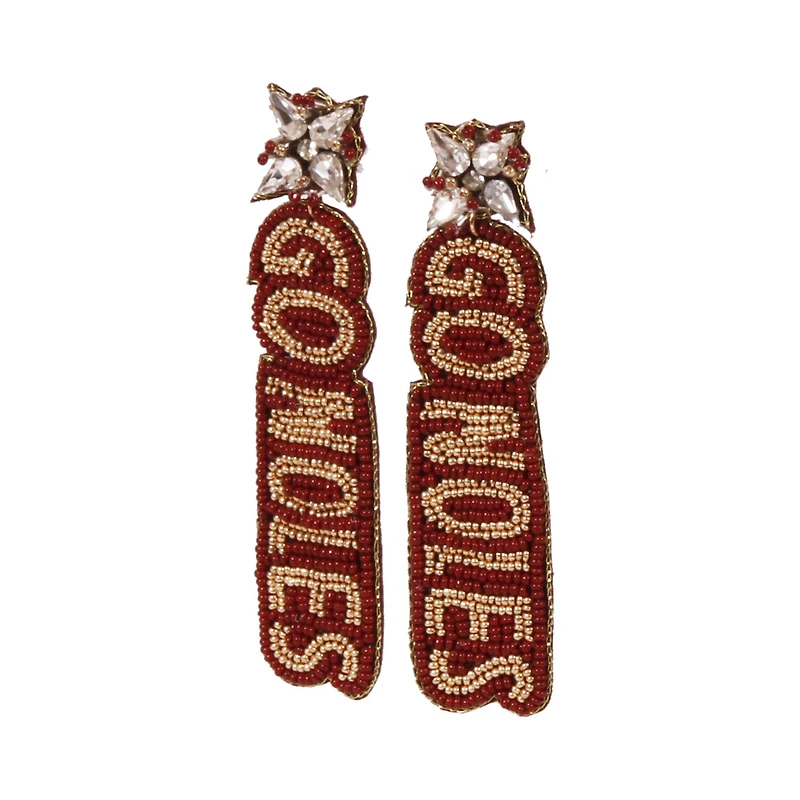 Florida State Seminoles Beaded Earrings