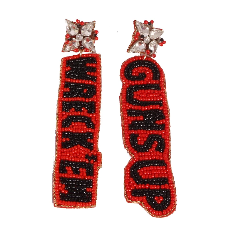 Texas Tech Red Raiders Beaded Earrings
