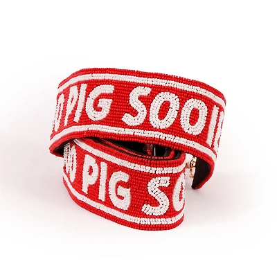 Arkansas Razorbacks Beaded Purse Strap
