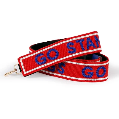 SMU Mustangs Beaded Purse Strap