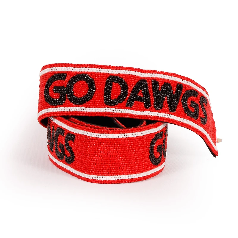 Georgia Bulldogs Beaded Purse Strap