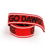 Georgia Bulldogs Beaded Purse Strap