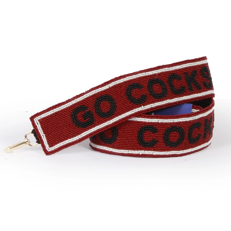 South Carolina Gamecocks Beaded Purse Strap