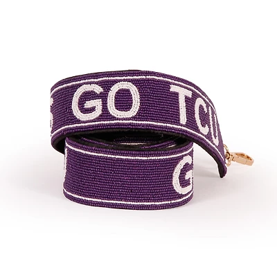 TCU Horned Frogs Beaded Purse Strap