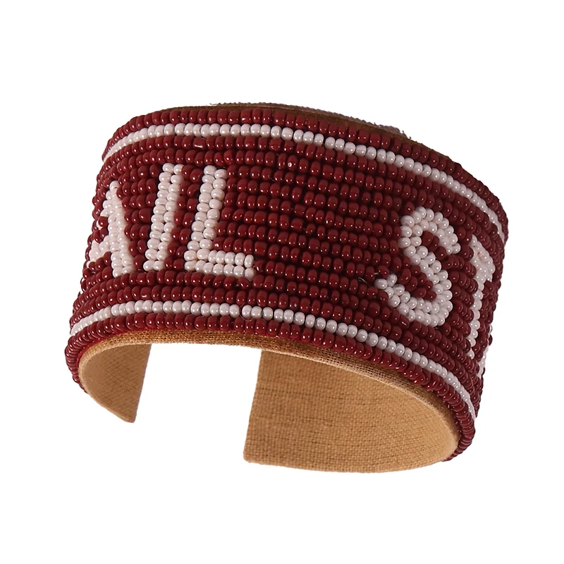 Mississippi State Bulldogs Beaded Cuff Wristlet