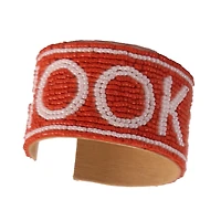 Texas Longhorns Beaded Cuff Wristlet