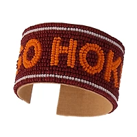 Virginia Tech Hokies Beaded Cuff Wristlet