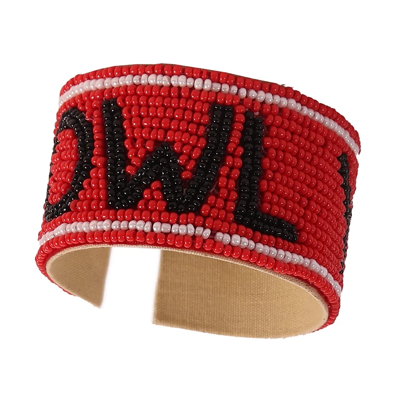 Arkansas State Red Wolves Beaded Cuff Wristlet