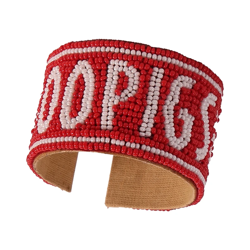 Arkansas Razorbacks Beaded Cuff Wristlet