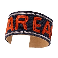 Auburn Tigers Beaded Cuff Wristlet