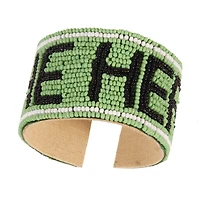 Marshall Thundering Herd Beaded Cuff Wristlet