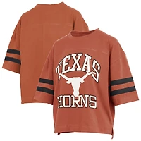 Women's Pressbox  Texas Orange Texas Longhorns Wayne Tyler Cropped T-Shirt