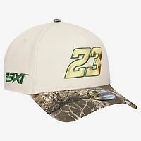 Men's New Era  Cream Bubba Wallace Realtree A-Frame 9FORTY Adjustable Hat