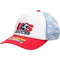 Unisex  White USMNT Making History Adjustable Trucker Hat