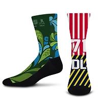 Unisex For Bare Feet Charlie McAvoy & Dylan Larkin NHL Down Syndrome Awareness Crew Socks