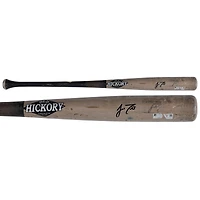 J.T. Realmuto Philadelphia Phillies Autographed Game-Used Gray/Black Old Hickory Broken Bat vs. Detroit Tigers on August 1, 2025