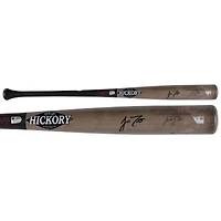 J.T. Realmuto Philadelphia Phillies Autographed Game-Used Gray/Black Old Hickory Bat from the 2024 MLB Season - HH98507575