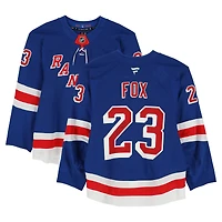 Adam Fox New York Rangers Autographed Game-Used #23 Blue Set 2 Jersey from the 2024-25 NHL Season