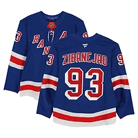 Mika Zibanejad New York Rangers Autographed Game-Used #93 Set Jersey from the 2024-25 NHL Season