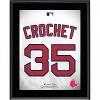 Garrett Crochet Boston Red Sox 10.5" x 13" Jersey Number Sublimated Player Plaque