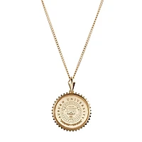 Kyle Cavan  Auburn Tigers Gold Sunburst Necklace