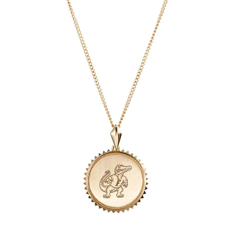 Kyle Cavan  Florida Gators Gold Sunburst Necklace