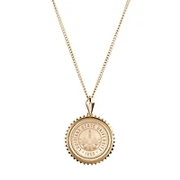 Kyle Cavan  LSU Tigers Gold Sunburst Necklace