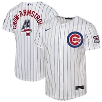 Youth Nike Pete Crow-Armstrong White Chicago Cubs USA 250 Fourth of July Home Replica Jersey
