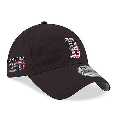 Men's New Era Black Boston Red Sox America 250 9TWENTY Adjustable Hat