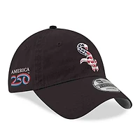 Men's New Era Black Chicago White Sox America 250 9TWENTY Adjustable Hat