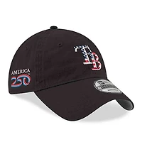 Men's New Era Black Tampa Bay Rays America 250 9TWENTY Adjustable Hat