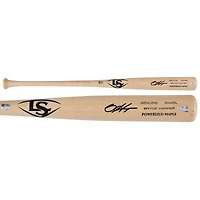 Bryce Harper Philadelphia Phillies Autographed Player-Issued Tan Louisville Slugger Bat from the 2025 MLB Season - NF70450574