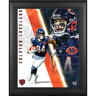 Colston Loveland Chicago Bears Framed 13" x 16" Radiance Collage