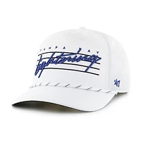 Men's '47  White Tampa Bay Lightning Downburst Hitch Adjustable Hat