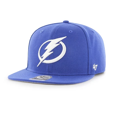 Men's '47  Blue Tampa Bay Lightning No Shot Captain Snapback Hat