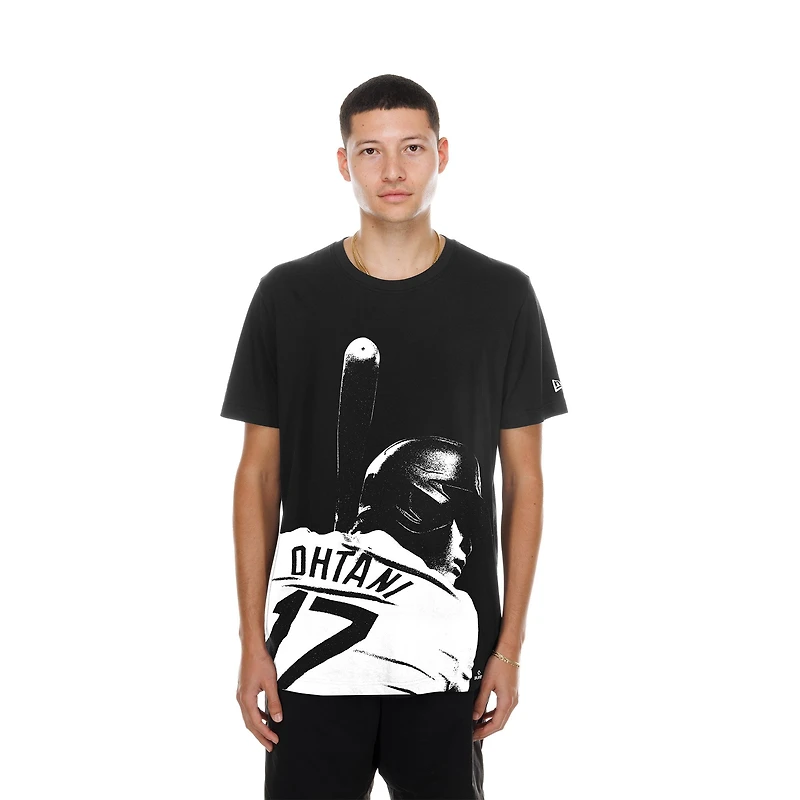 Men's New Era Shohei Ohtani Black Los Angeles Dodgers Oversized Graphic T-Shirt