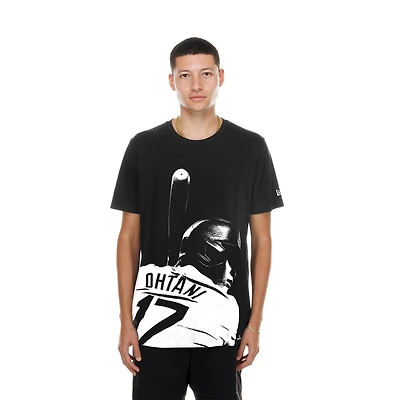 Men's New Era Shohei Ohtani Black Los Angeles Dodgers Oversized Graphic T-Shirt