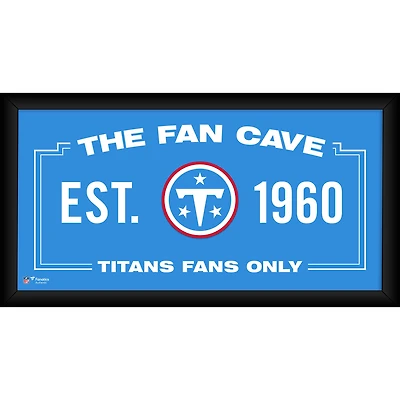 Tennessee Titans Framed 10" x 20" Fan Cave Collage