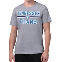 Men's Starter  Gray Tennessee Titans Mesh Look Graphic T-Shirt