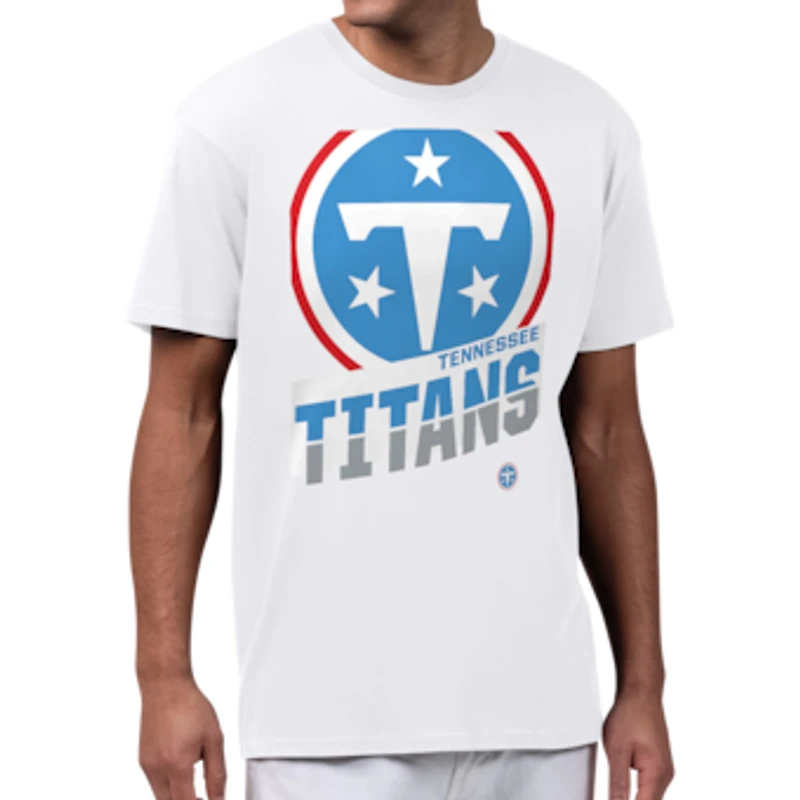 Men's Starter  White Tennessee Titans Zoom Graphic T-Shirt