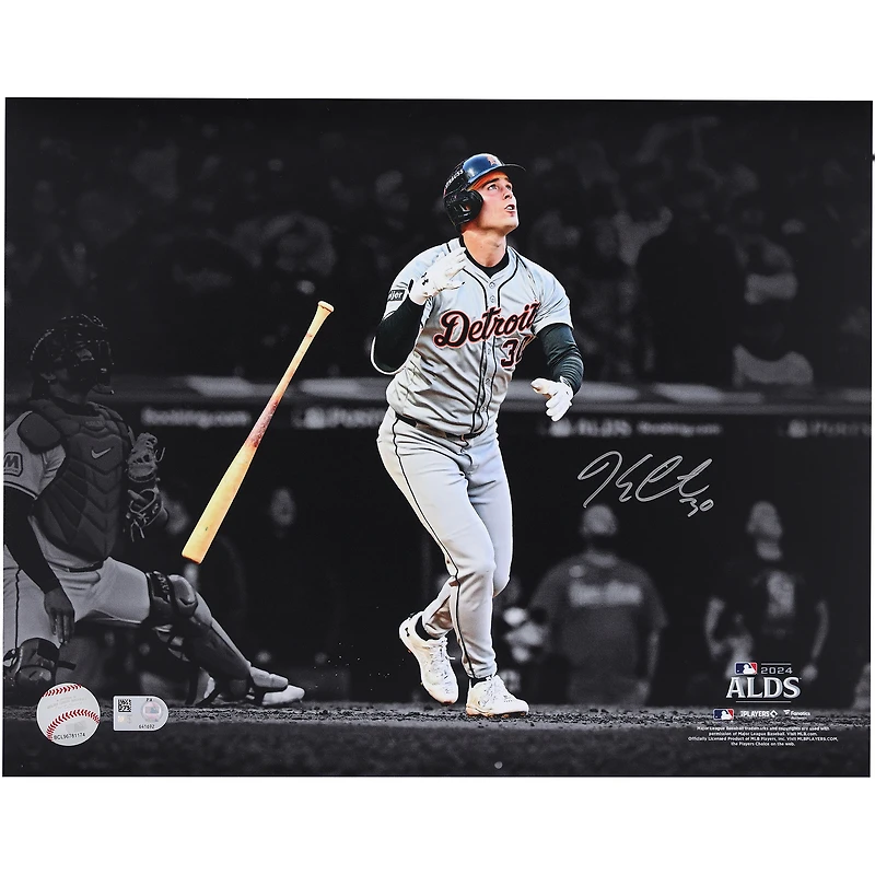Kerry Carpenter Detroit Tigers Autographed 11" x 14" 2024 ALDS Game-Winning Home Run Spotlight Photograph