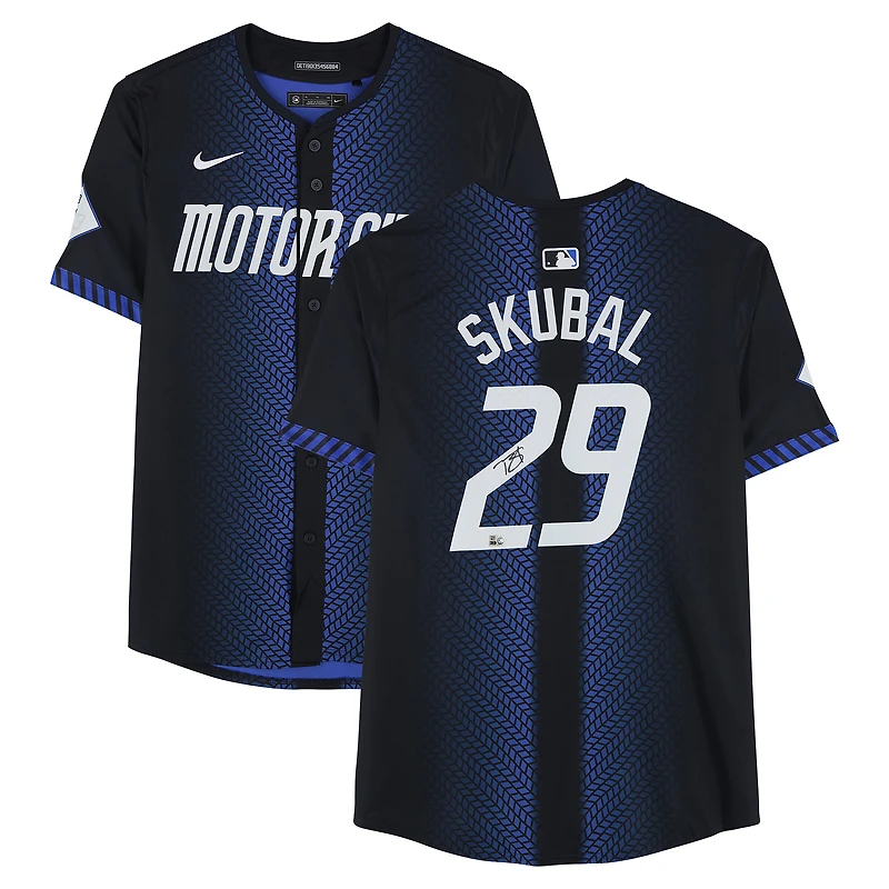 Tarik Skubal Detroit Tigers Autographed Black Nike City Connect Limited Jersey