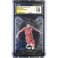 Luis Diaz Colombia National Team Autographed 2022-23 Panini Select FIFA Terrace #88 CGC Fanatics Witnessed Authenticated 10/10 Card