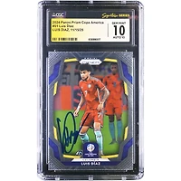 Luis Diaz Colombia National Team Autographed 2024 Panini Prizm Copa America #51 CGC Fanatics Witnessed Authenticated 10/10 Card