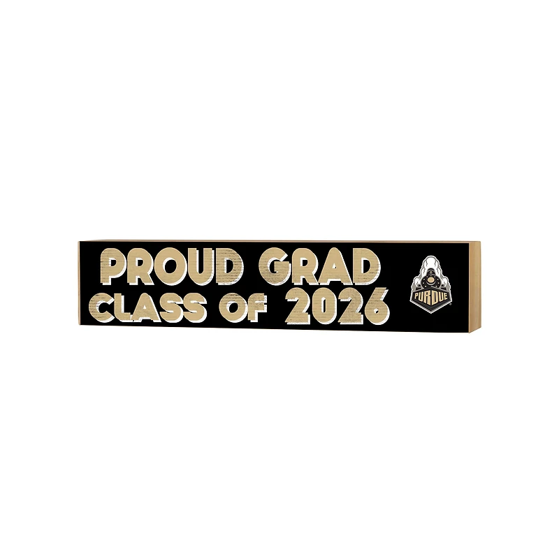 Jardine Purdue Boilermakers 3" x 13" Class Of Block Sign