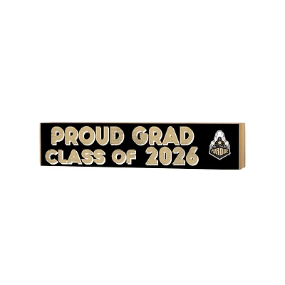 Jardine Purdue Boilermakers 3" x 13" Class Of Block Sign
